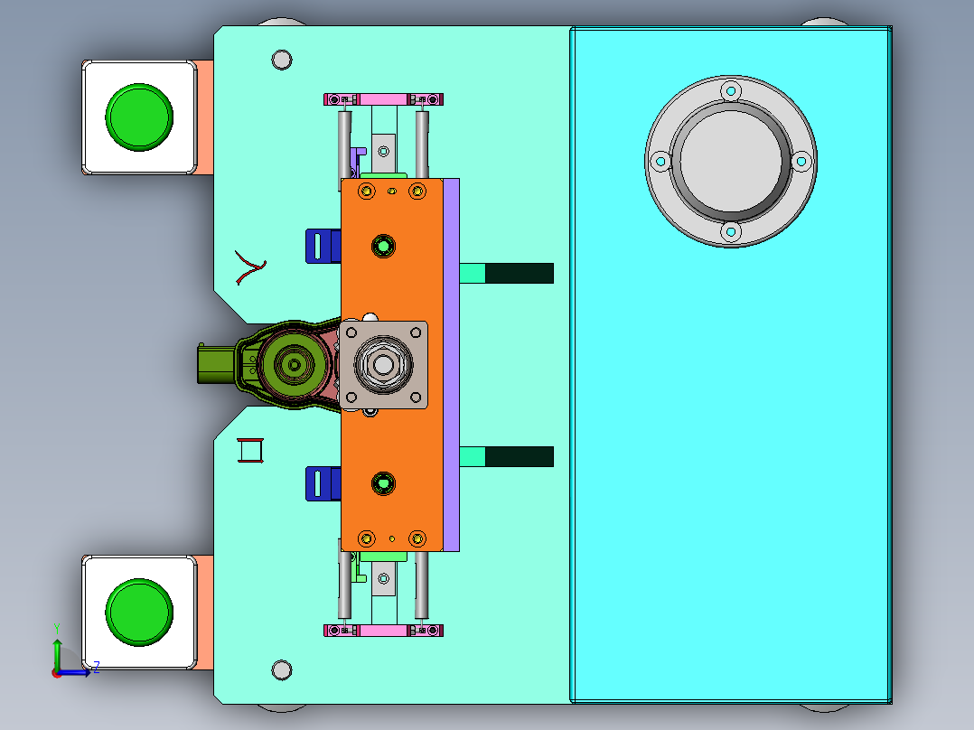 外壳压装工作站左视图