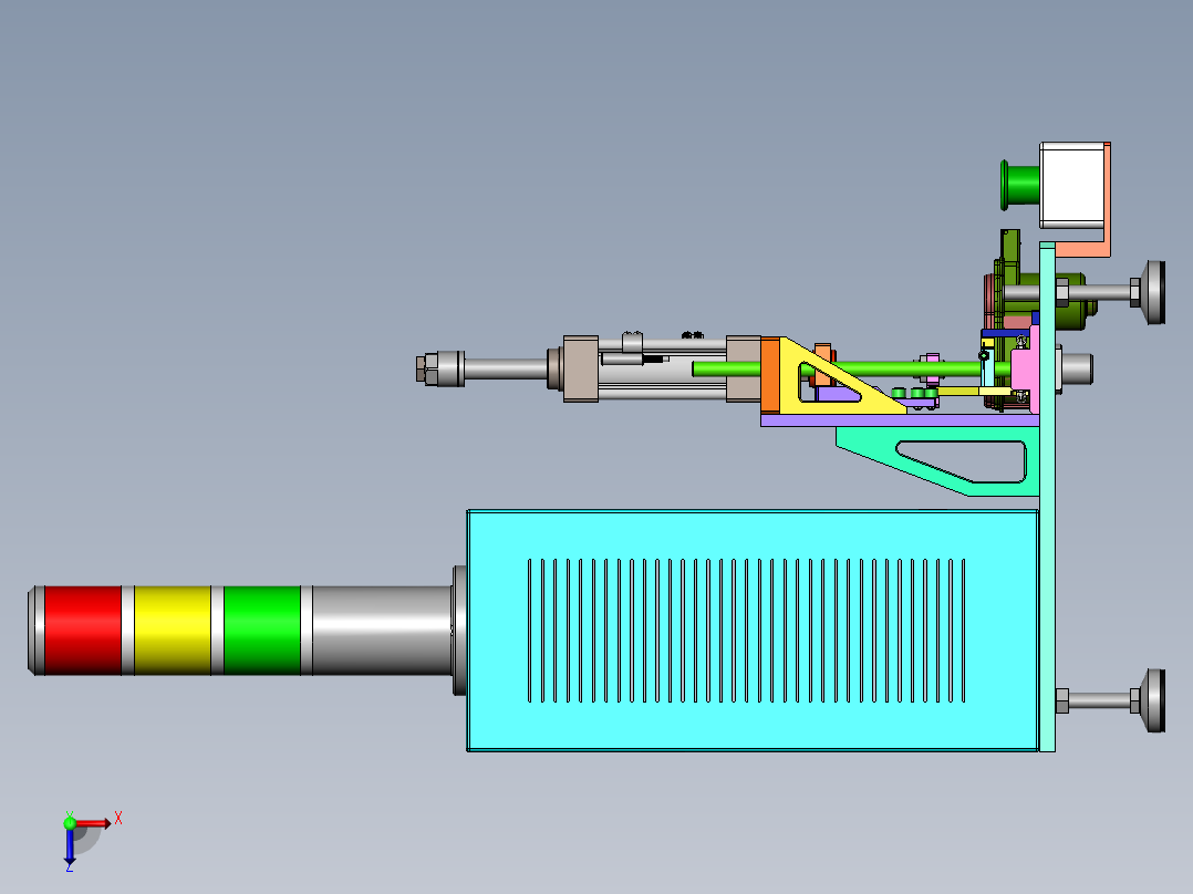 外壳压装工作站俯视图