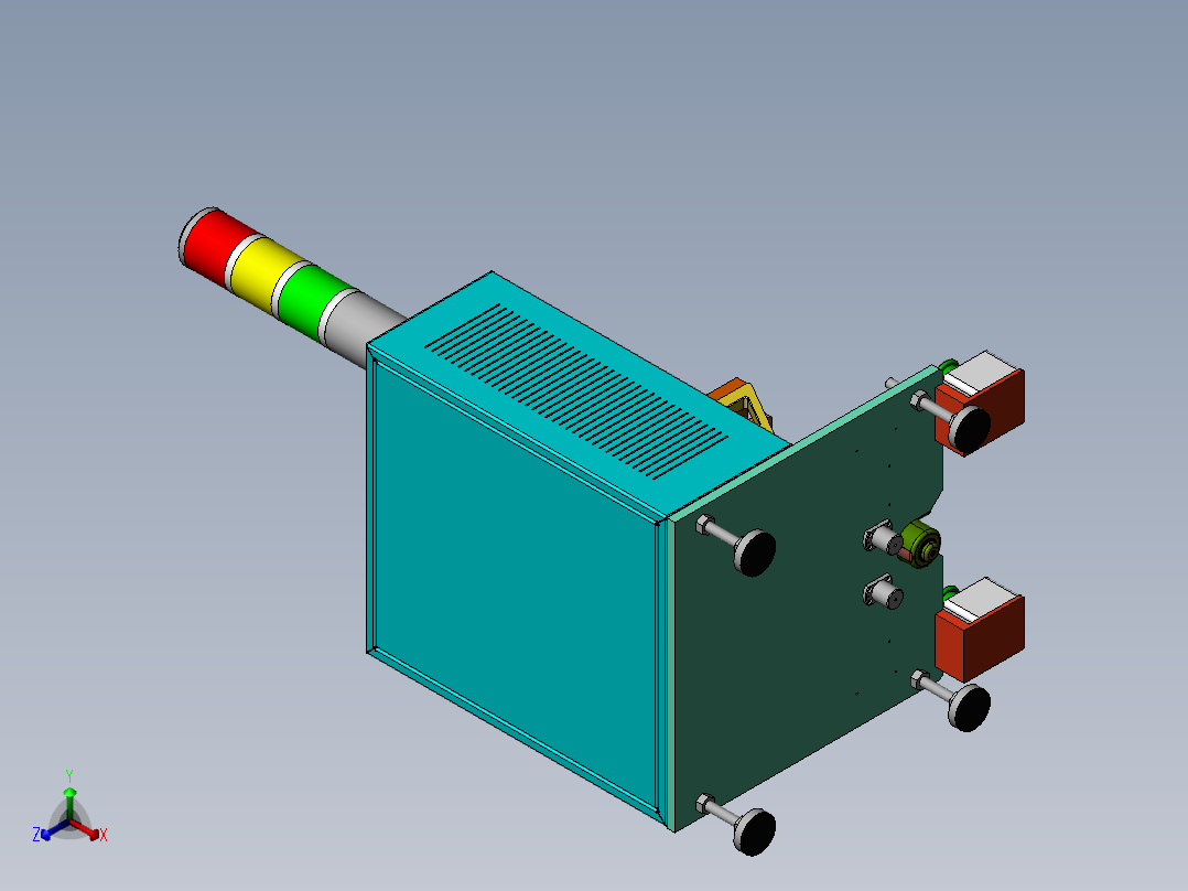 外壳压装工作站正等轴测图