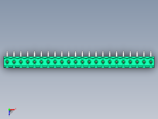 DEGSON 2EDG 系列 5.0mm 可插拔接线端子组-2EDGR-5.0-22P-14-00AH俯视缩略图