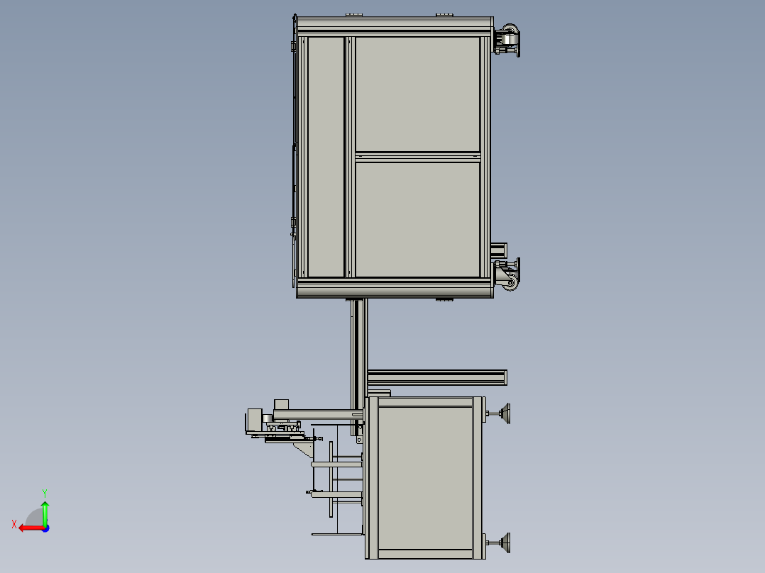 自动装袋叠衣机三维图=942833==200后视图