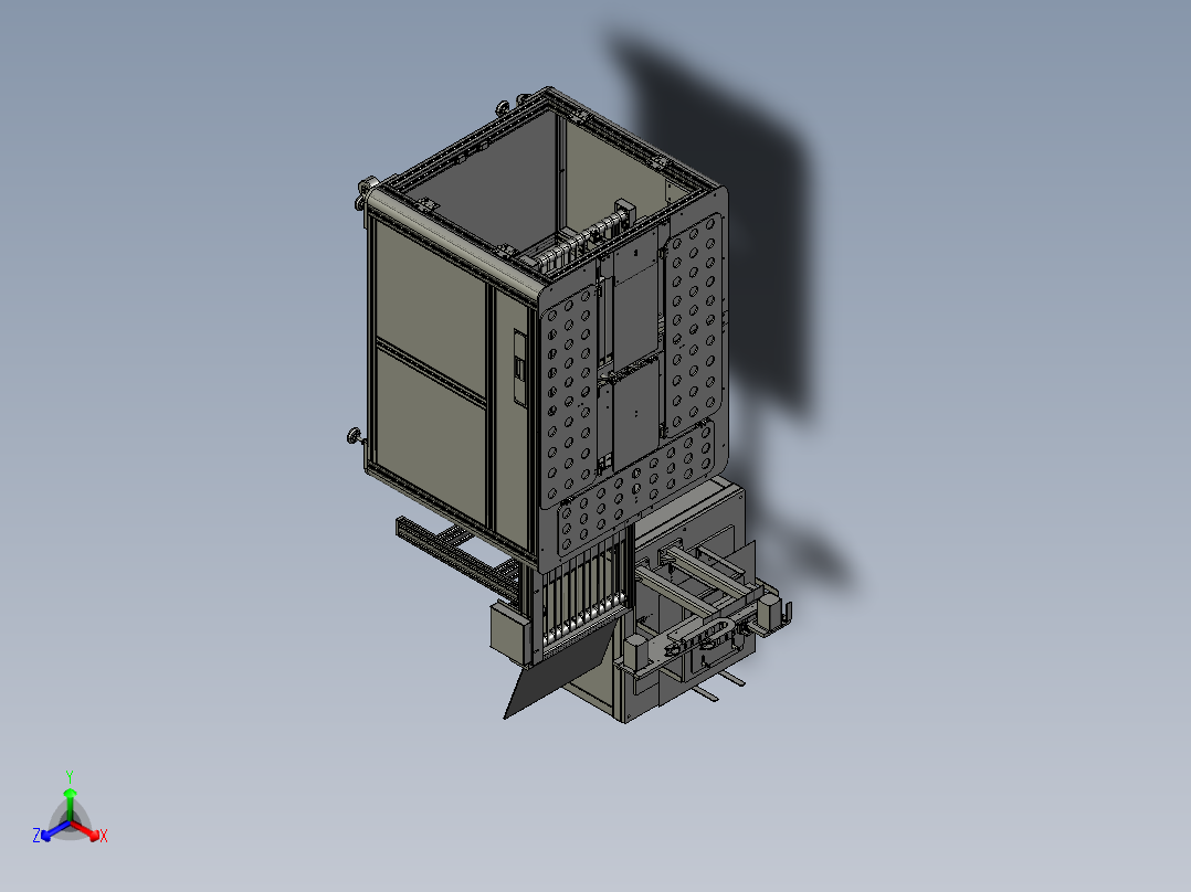 自动装袋叠衣机三维图=942833==200正等轴测图