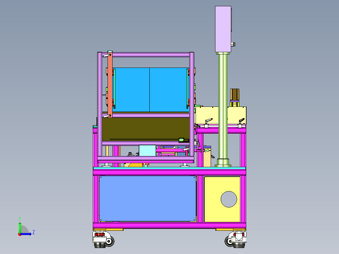 03折彩盒设备左视图
