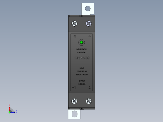 固态继电器，CKM系列，DIN导轨安装，CKM0630前视缩略图