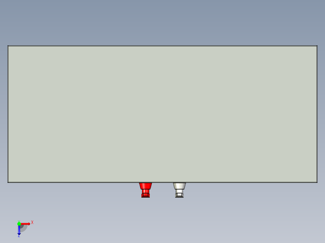 档案用金属薄板柜俯视图
