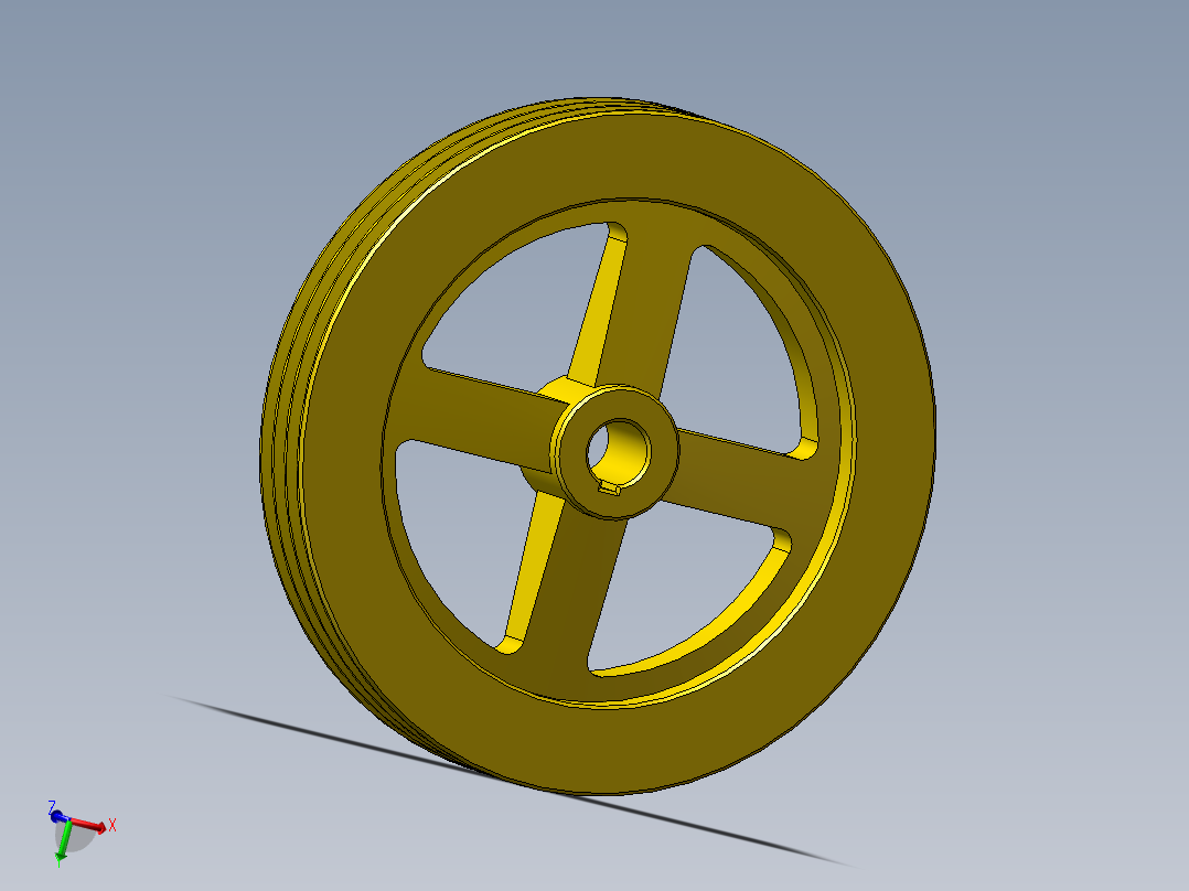 Q220-带轮数控加工工艺及编程设计【三维零件】