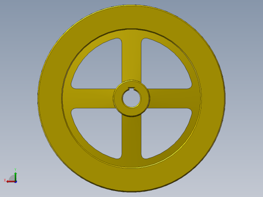 Q220-带轮数控加工工艺及编程设计【三维零件】后视缩略图
