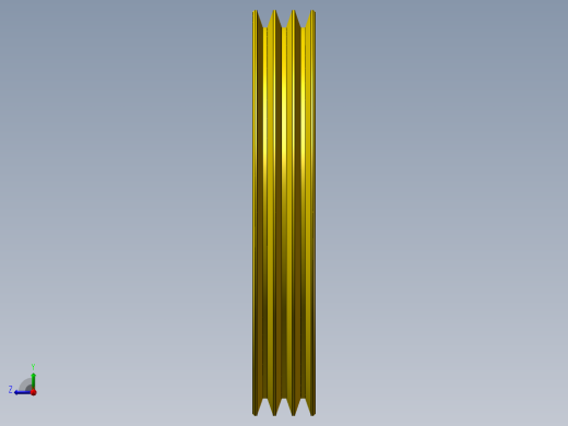 Q220-带轮数控加工工艺及编程设计【三维零件】右视缩略图