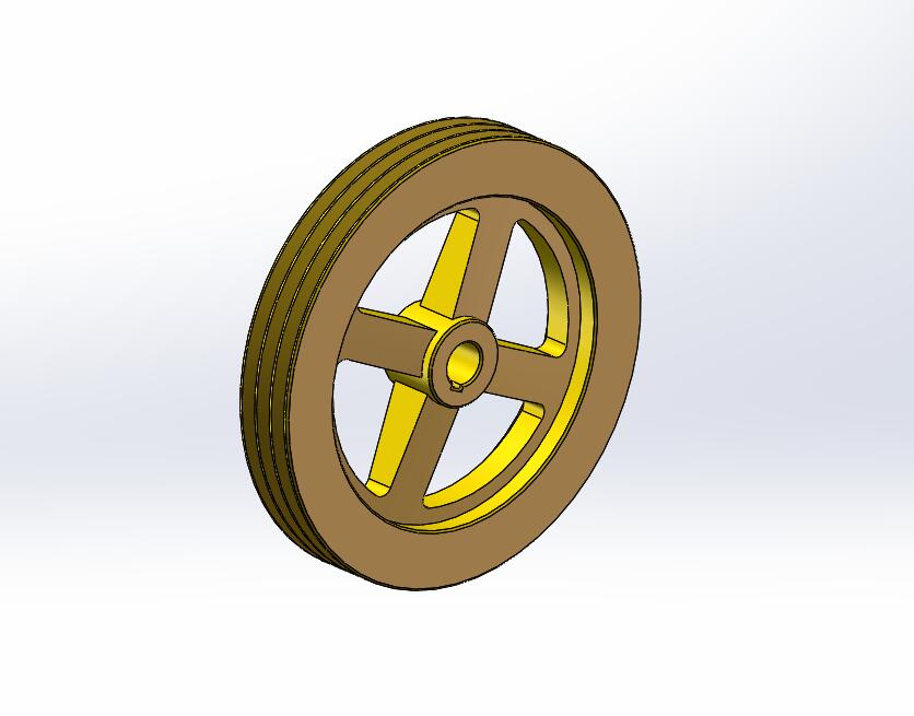 Q220-带轮数控加工工艺及编程设计【三维零件】