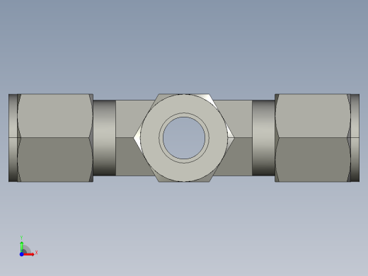 卡套式工业通用硬管接头8_kbu-s前视缩略图