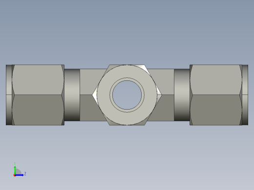 卡套式工业通用硬管接头8_kbu-s左视缩略图