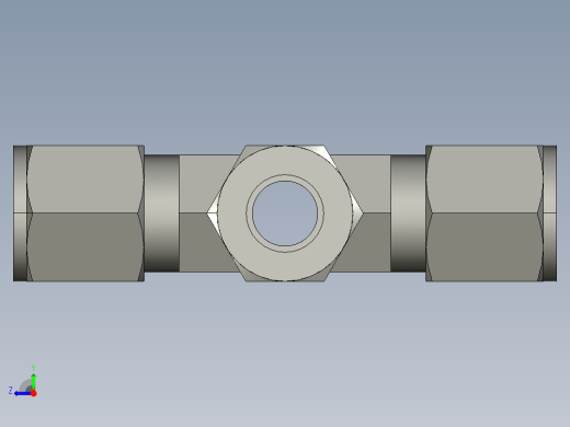 卡套式工业通用硬管接头8_kbu-s右视缩略图