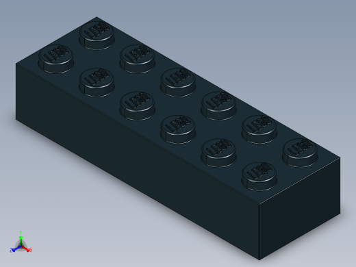 乐高套装 4421基本积木-4181144 - 2456 - 44237 Black Brick 2 x 6.STEP