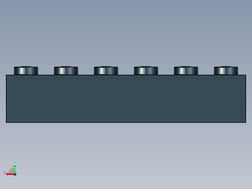 乐高套装 4421基本积木-4181144 - 2456 - 44237 Black Brick 2 x 6.STEP后视缩略图