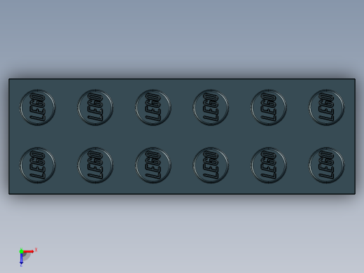 乐高套装 4421基本积木-4181144 - 2456 - 44237 Black Brick 2 x 6.STEP俯视缩略图