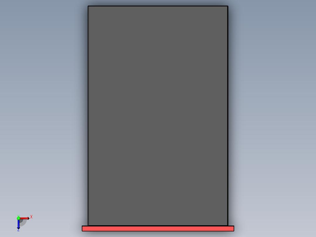 预装式抽屉装置俯视图