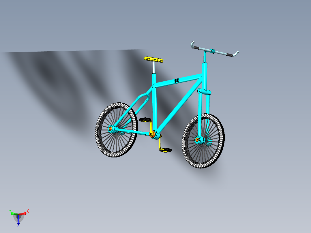 13---自行车sw2006三维图纸模型设计图纸