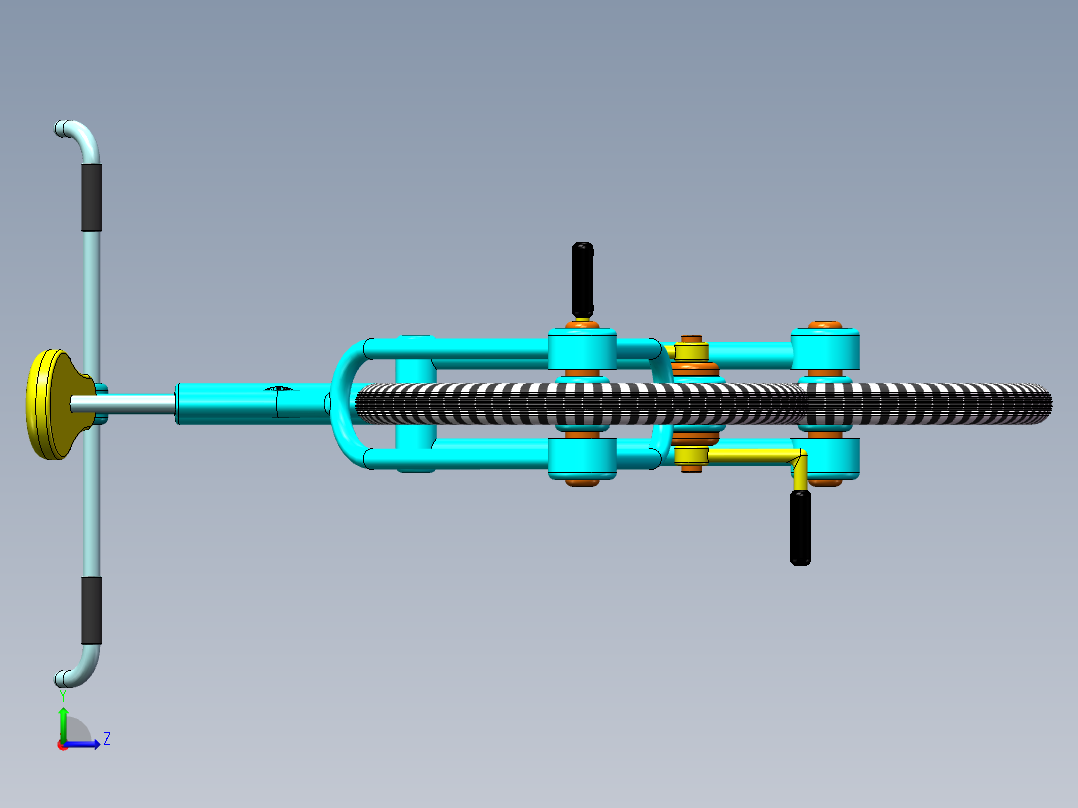 13---自行车sw2006三维图纸模型设计图纸左视图