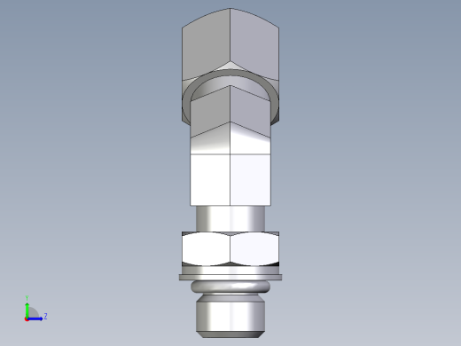 卡套式工业通用硬管接头EO_Adjustable_locknut_45_deg_elbow_VEE08LMORCF左视缩略图