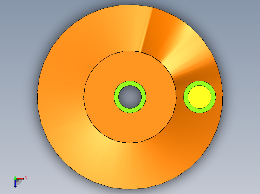 圆柱凸轮俯视图