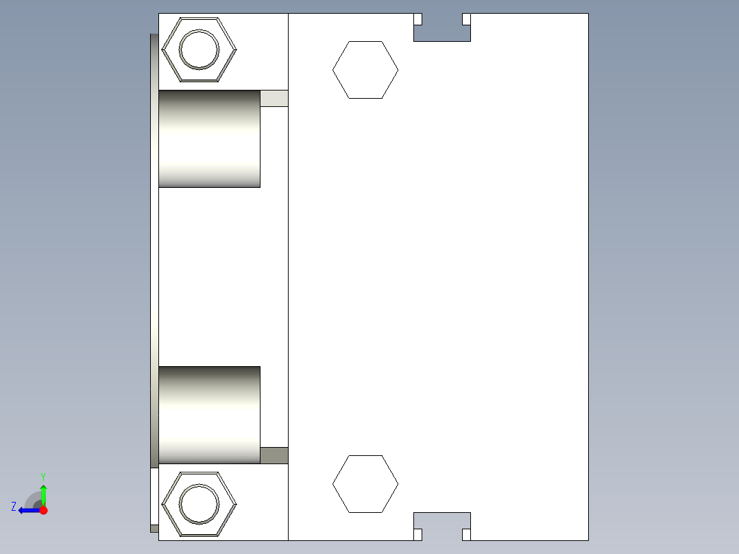 旋转气爪PRC20ST-90右视图