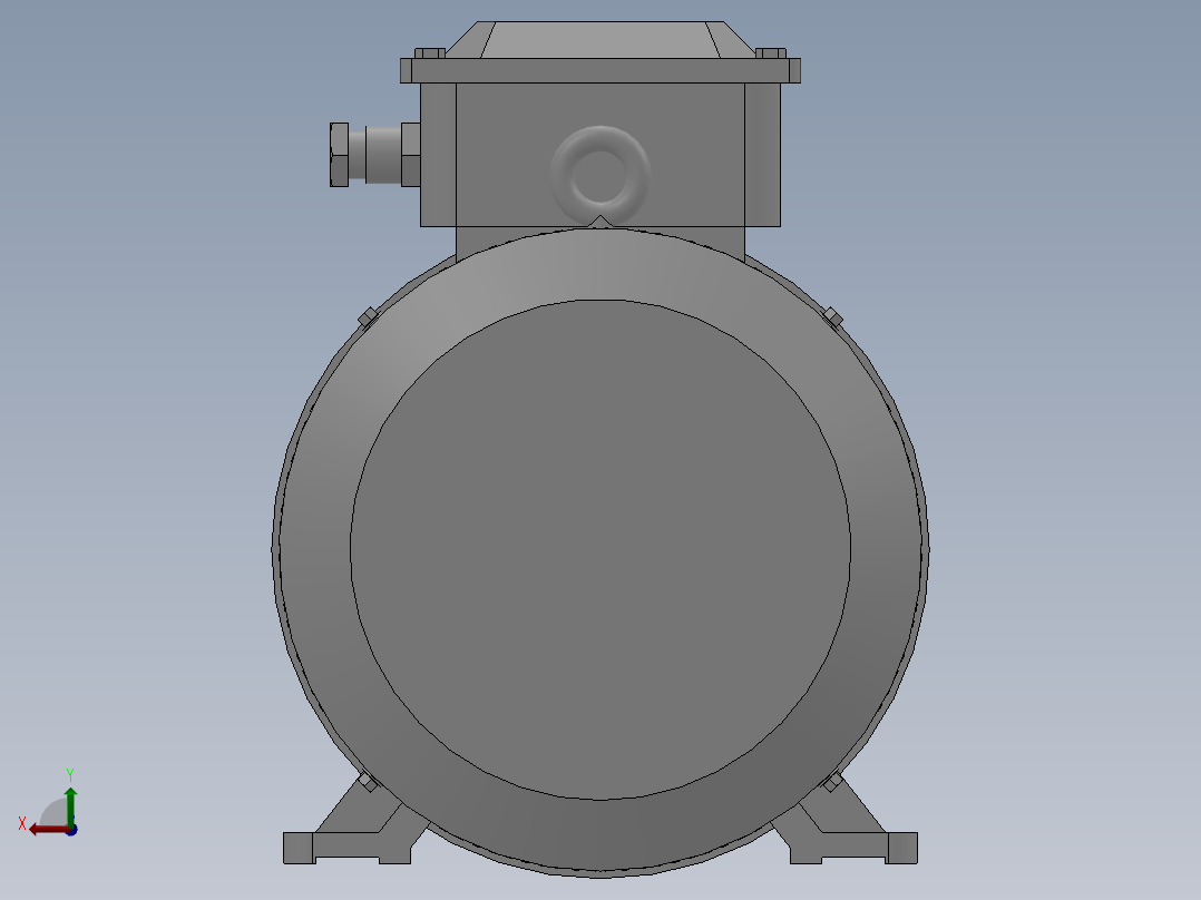 电机模型Y315后视图