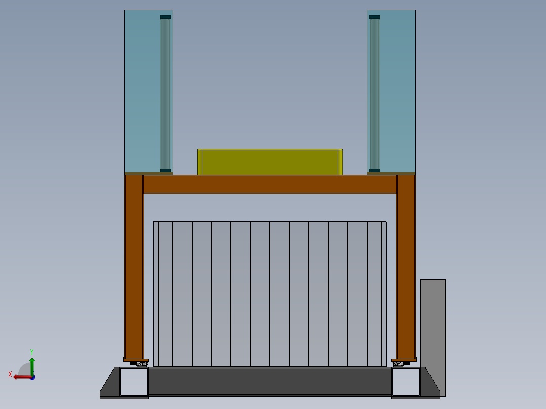 电池包测试后视图