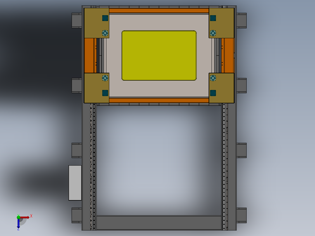 电池包测试俯视图