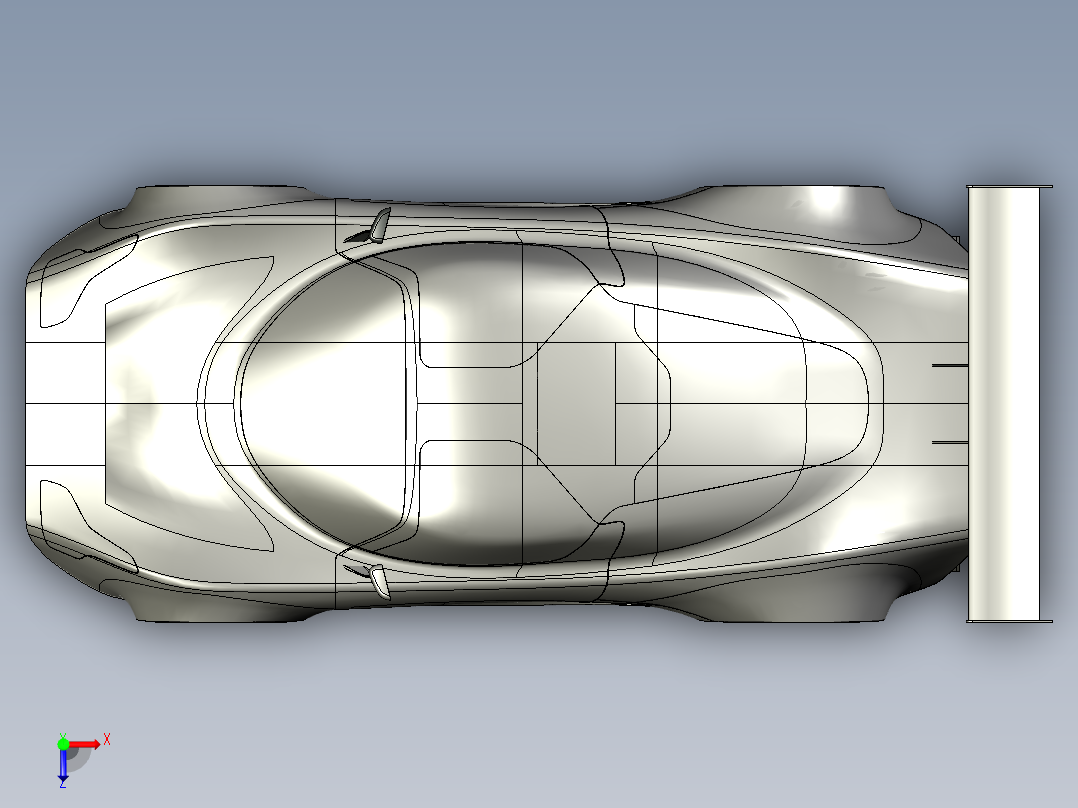 汽车车身 (85)俯视图
