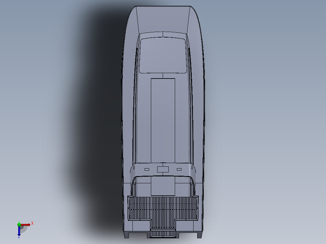 10米双体快艇简易模型俯视图