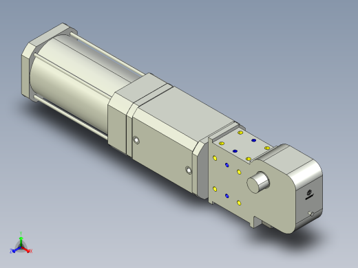 德克斯TUNKERS气缸数模KS_160_2_BD_A00_T08_135GRAD正等轴测缩略图