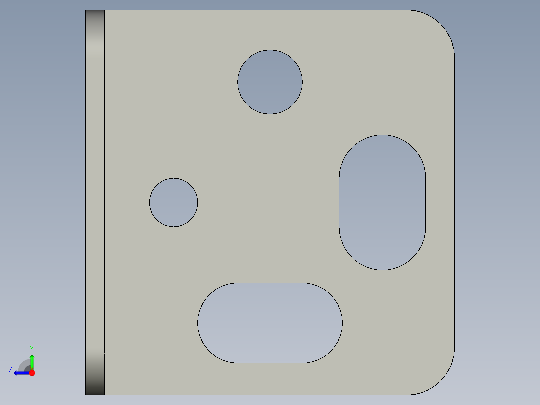 基恩士LX2-11_12_bracket1_kc图纸模型右视图