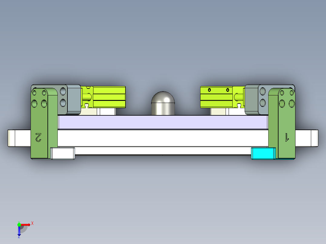 UX305-A-笔记本CNC工装夹具三维模型CNC-0106俯视图
