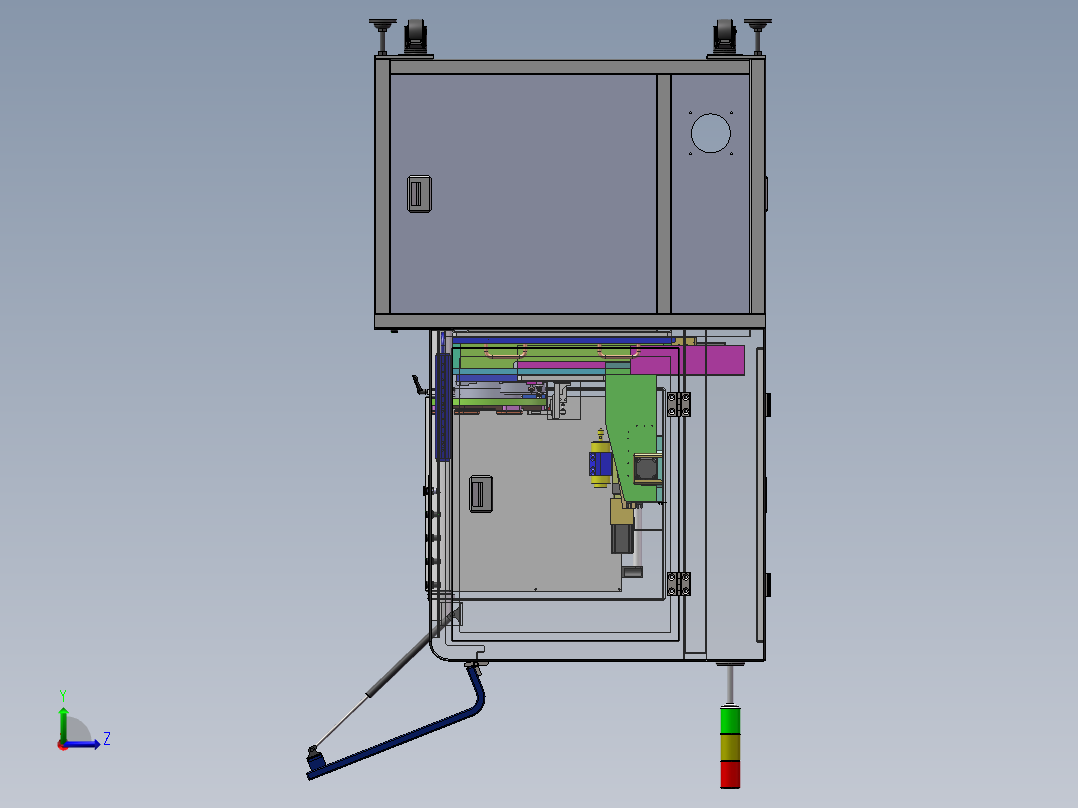 全自动铣床铣除浇口设备sw17可编辑左视图