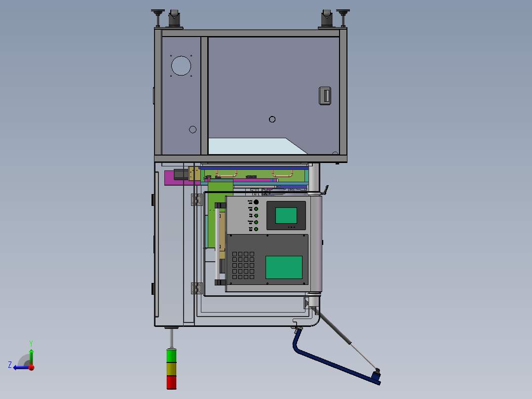 全自动铣床铣除浇口设备sw17可编辑右视图