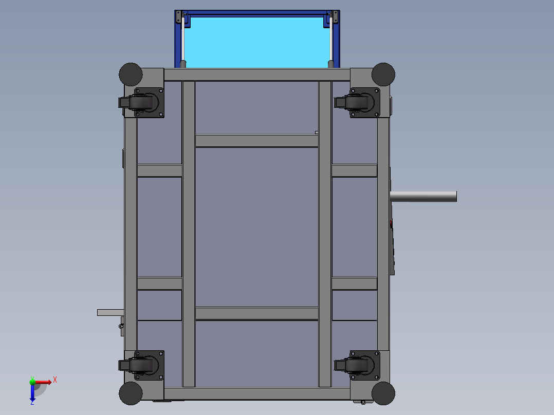 全自动铣床铣除浇口设备sw17可编辑俯视图
