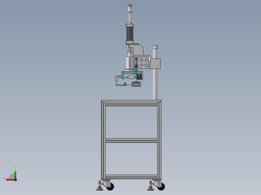 波纹管自动组装机（sw18可编辑+工程图）后视缩略图