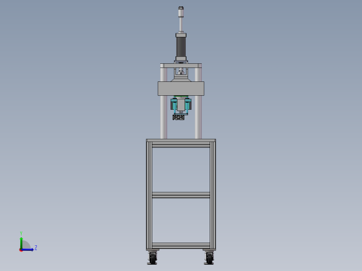 波纹管自动组装机（sw18可编辑+工程图）左视缩略图