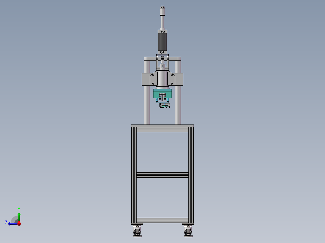 波纹管自动组装机（sw18可编辑+工程图）右视图