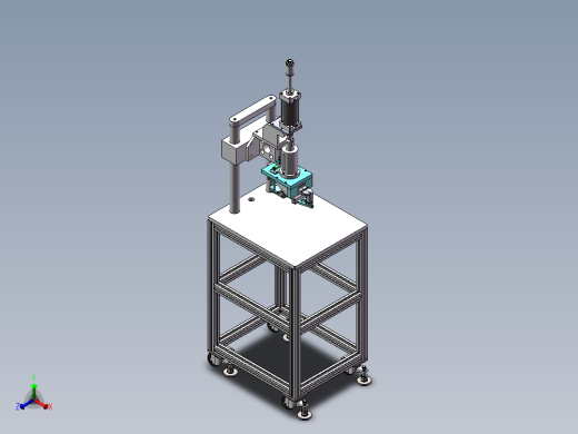 波纹管自动组装机（sw18可编辑+工程图）正等轴测缩略图