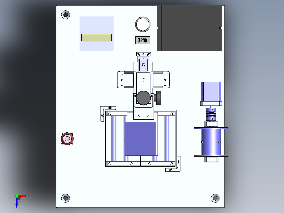 浸液线CCD检测设备sw16俯视图