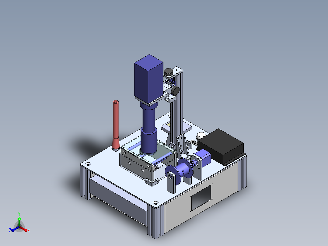 浸液线CCD检测设备sw16正等轴测图