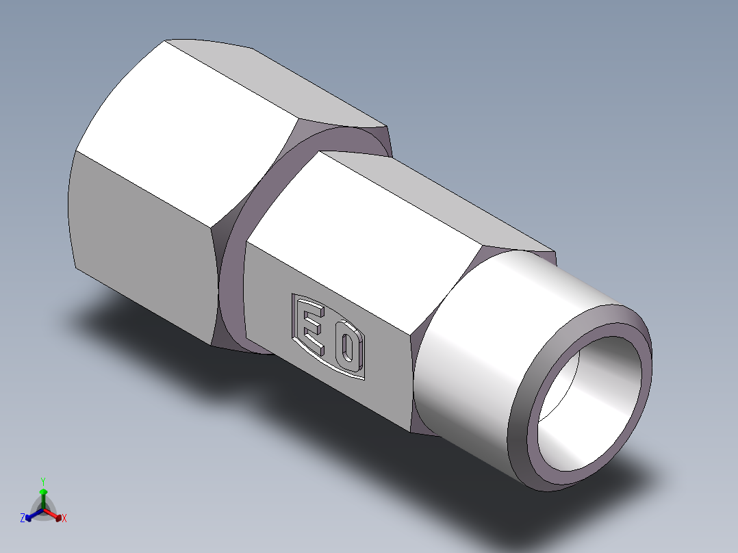 直通同径度接头、2C-14主视图