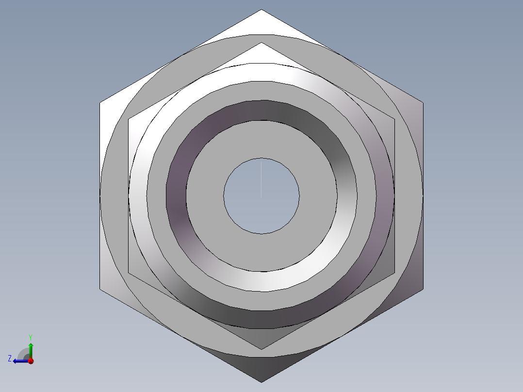 直通同径度接头、2C-14右视图
