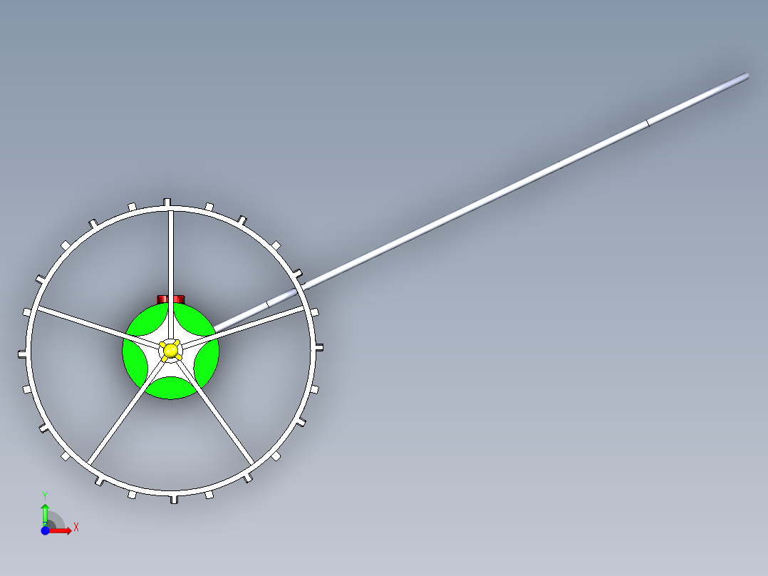 B3003340-鼓式播种机前视图