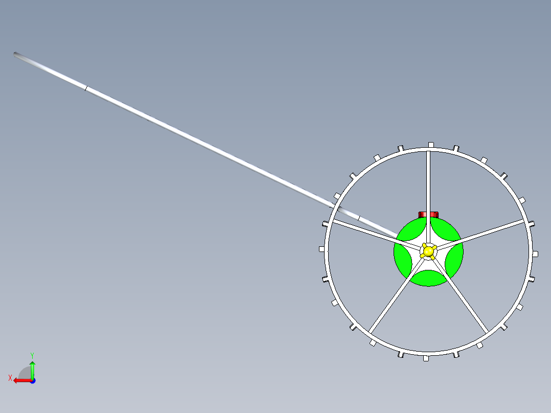 B3003340-鼓式播种机后视图