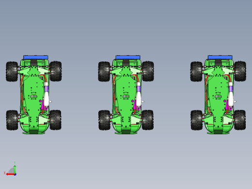 自主移动的复合越野玩具小车模型后视缩略图