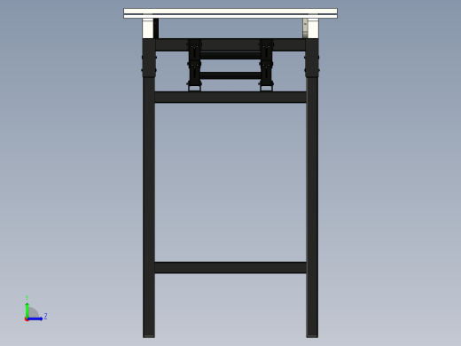折叠伸展桌左视缩略图