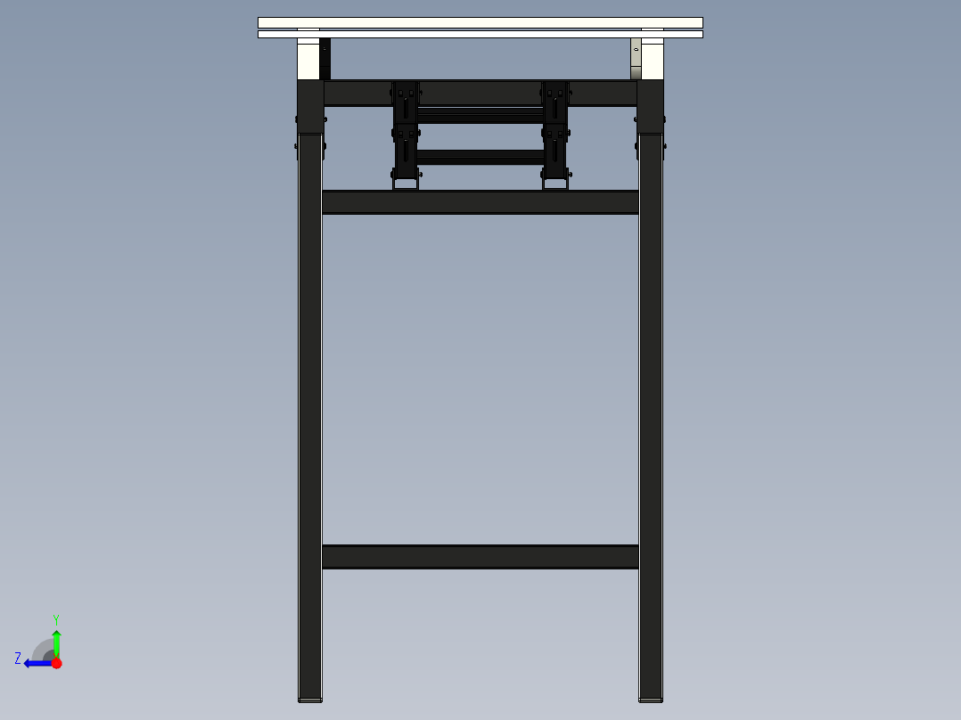 折叠伸展桌右视图