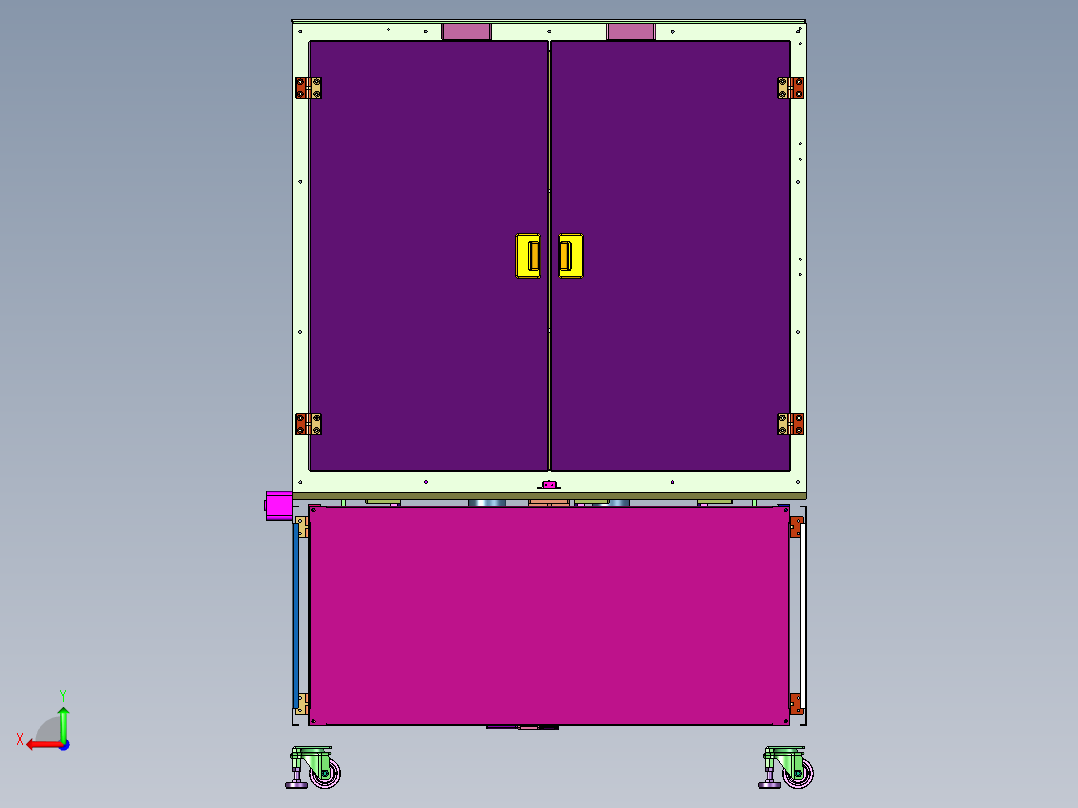 钢管全面探伤系统后视图